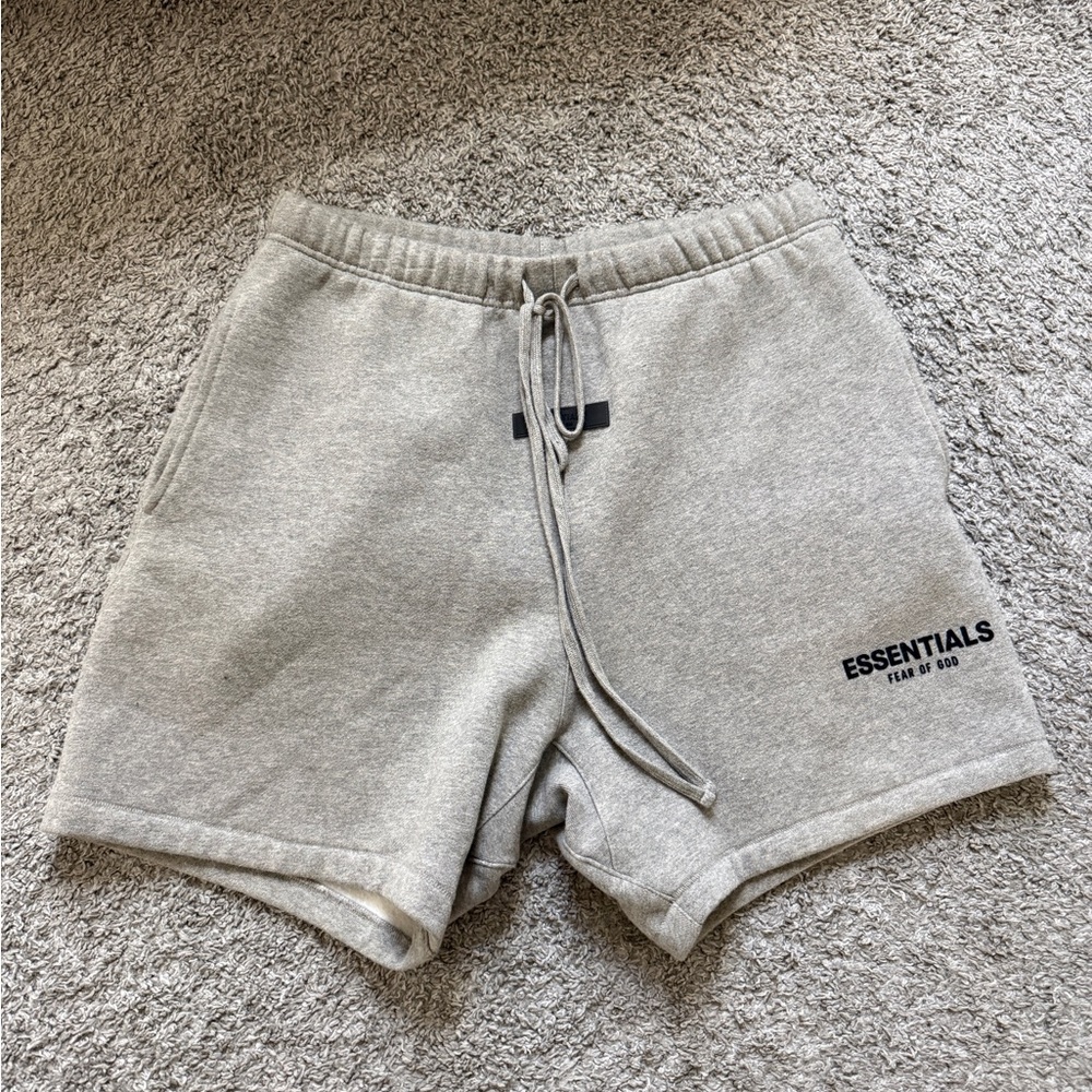 Essentials Heather Gray Men's Athletic Shorts